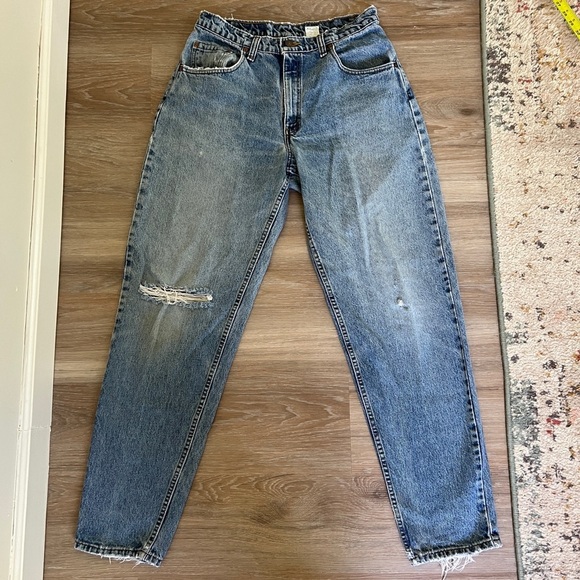 Vintage 90s Levi’s 560 32x32 Distressed Blue Jeans 1994 denim - Picture 1 of 15